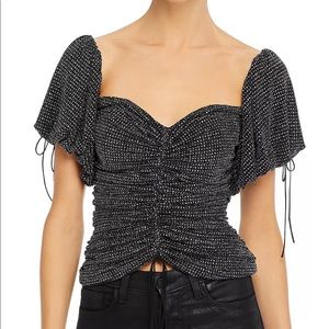 For Love And Lemons Black and White Blouse